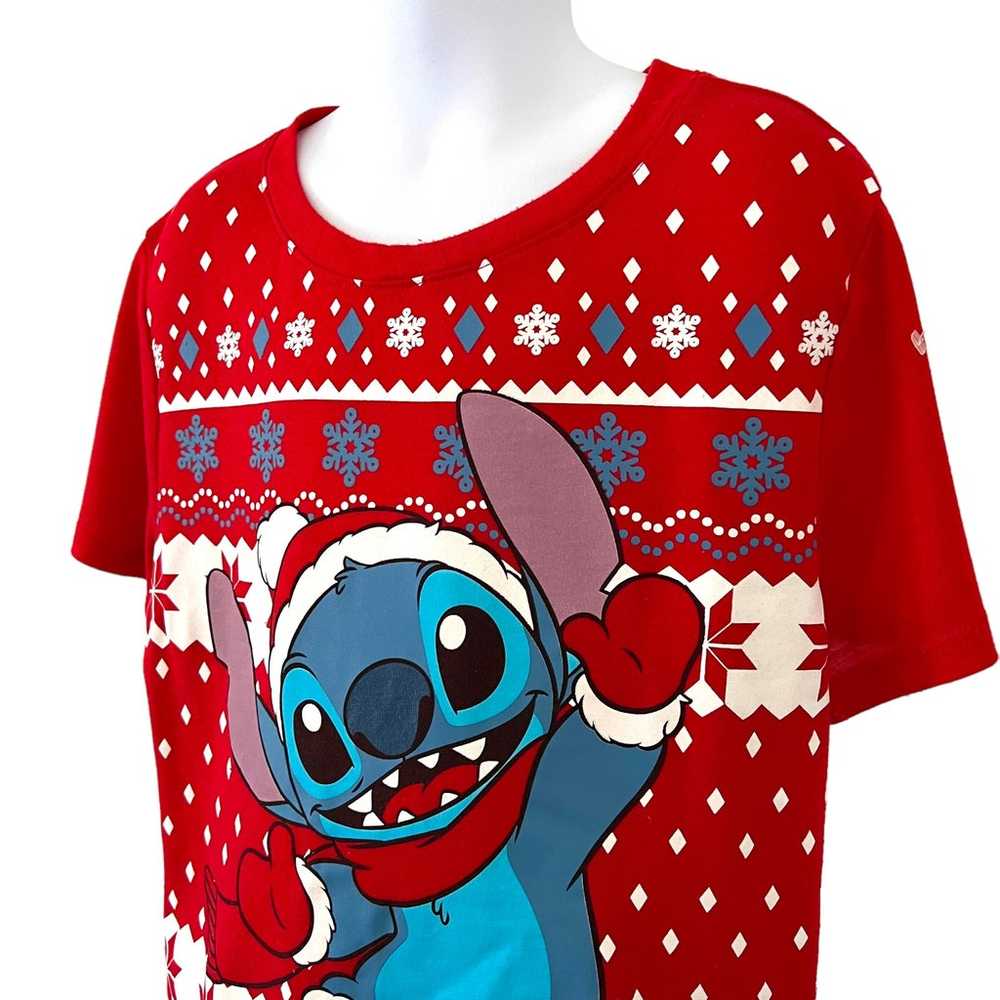 Disney Merry Stitchmas T-Shirt Girl’s Size XS - image 4