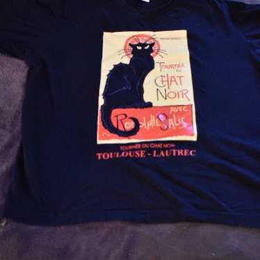 Le Chat Noir Club Paris Cat T Shirt - image 1