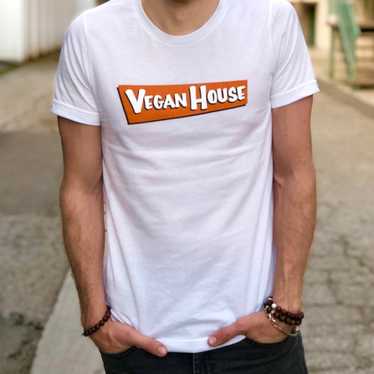 Vegan T-Shirt Unisex “Vegan House” Size Small
