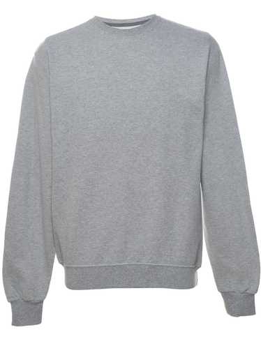 Grey Plain Sweatshirt - M