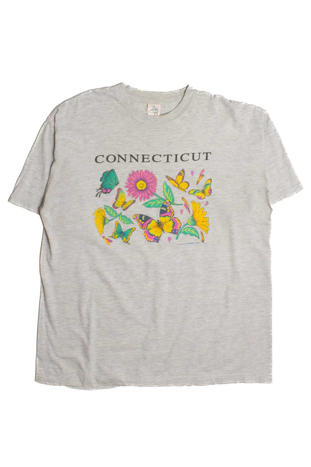 Vintage Connecticut Butterfly T-Shirt (1990s) 8663 - image 1