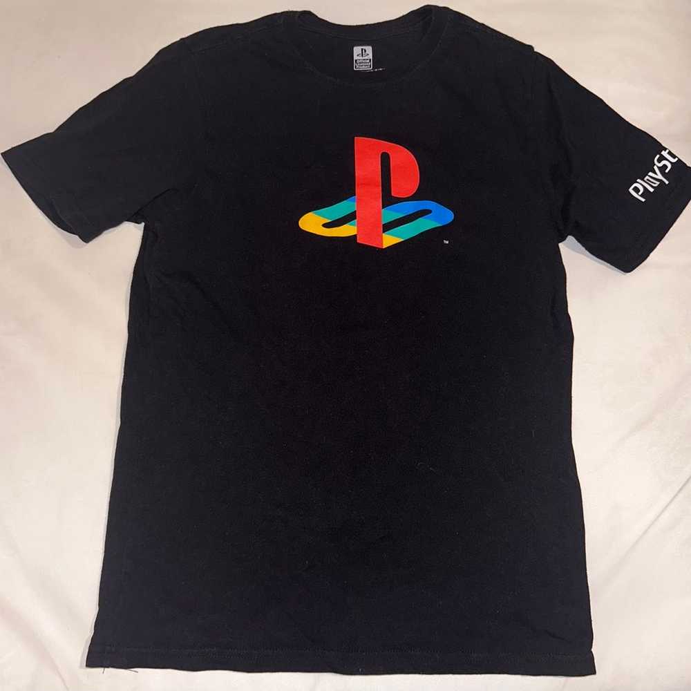 PlayStation Official Logo Black Shirt Size Youth … - image 1