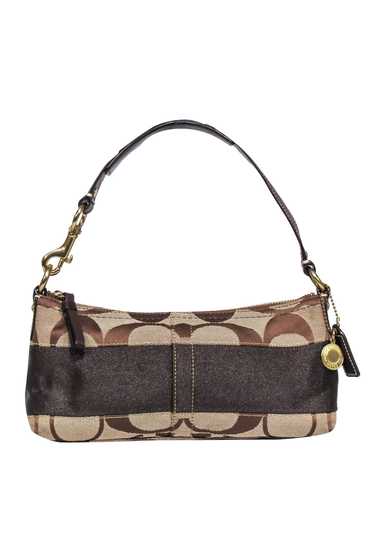 Coach - Brown Monogram Canvas Handbag