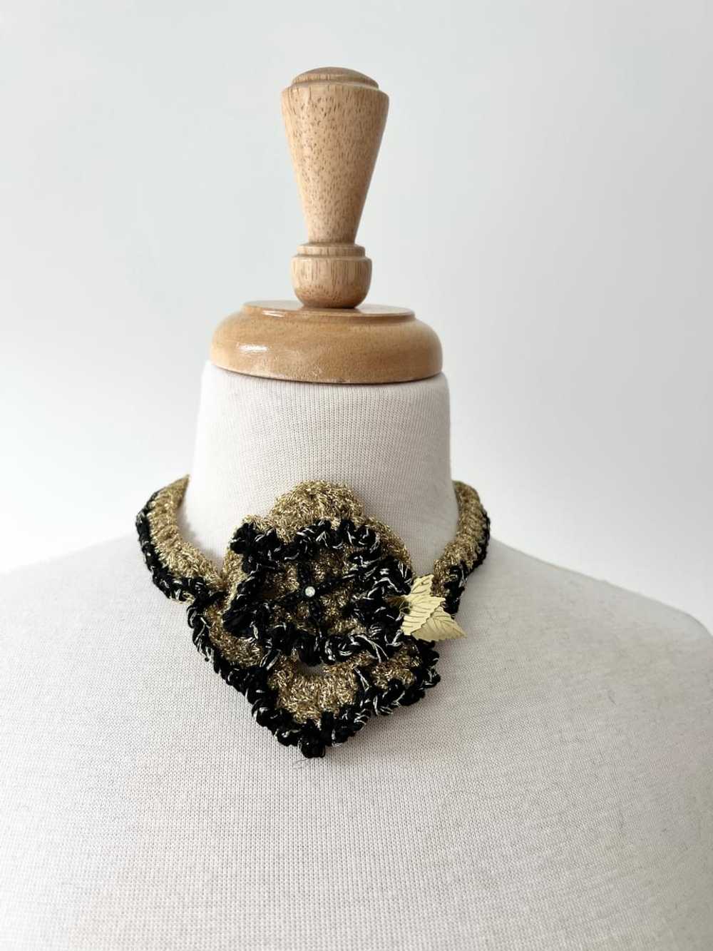 lurex macrame crochet choker - image 6