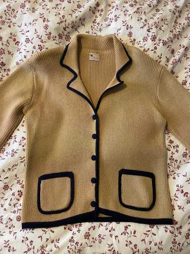 Evan-Picone yellow wool cardigan (S/M) | Used,…