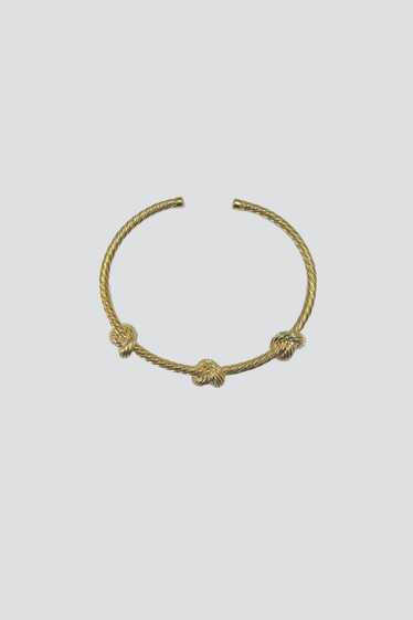 Knot Cuff Bracelet - 14K Gold Vermeil - image 1