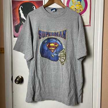 DC Comics Y2K Superman Grey 2XL Oversized T-shirt - image 1