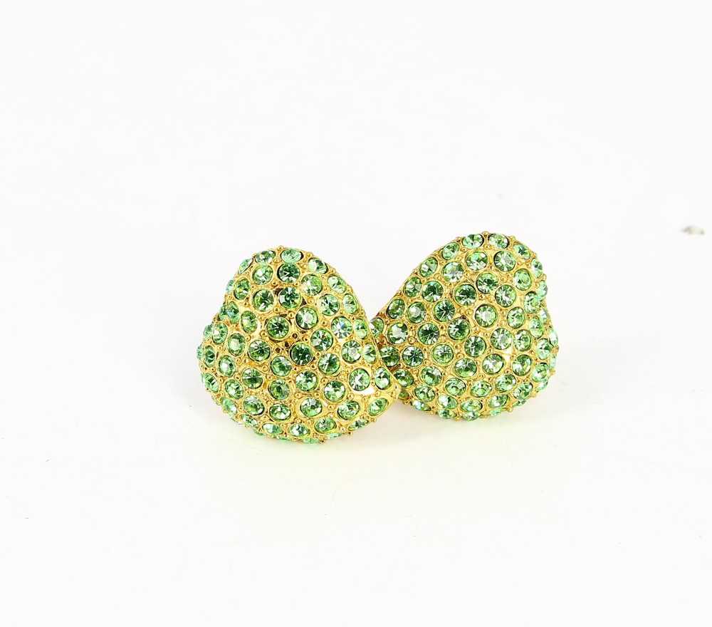 Yves Saint Laurent Green Pearl Earrings - image 6