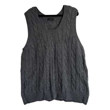 SS2000 PRADA cashmere silk Knit Vest（Black Cashmere