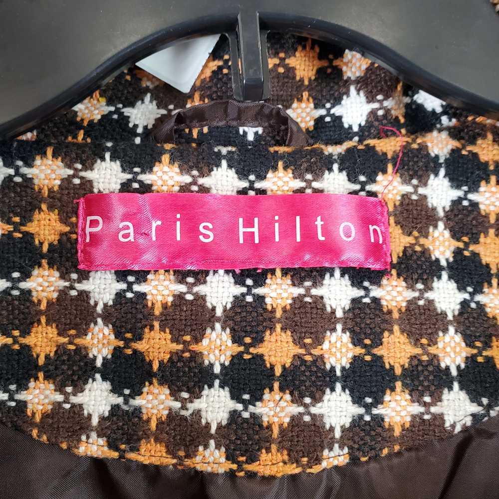 Paris Hilton Women's Plaid Jacket SZ S/M - image 6