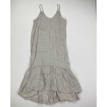 Terzo Millennio Dress Large Beige Linen Sleeveles… - image 1