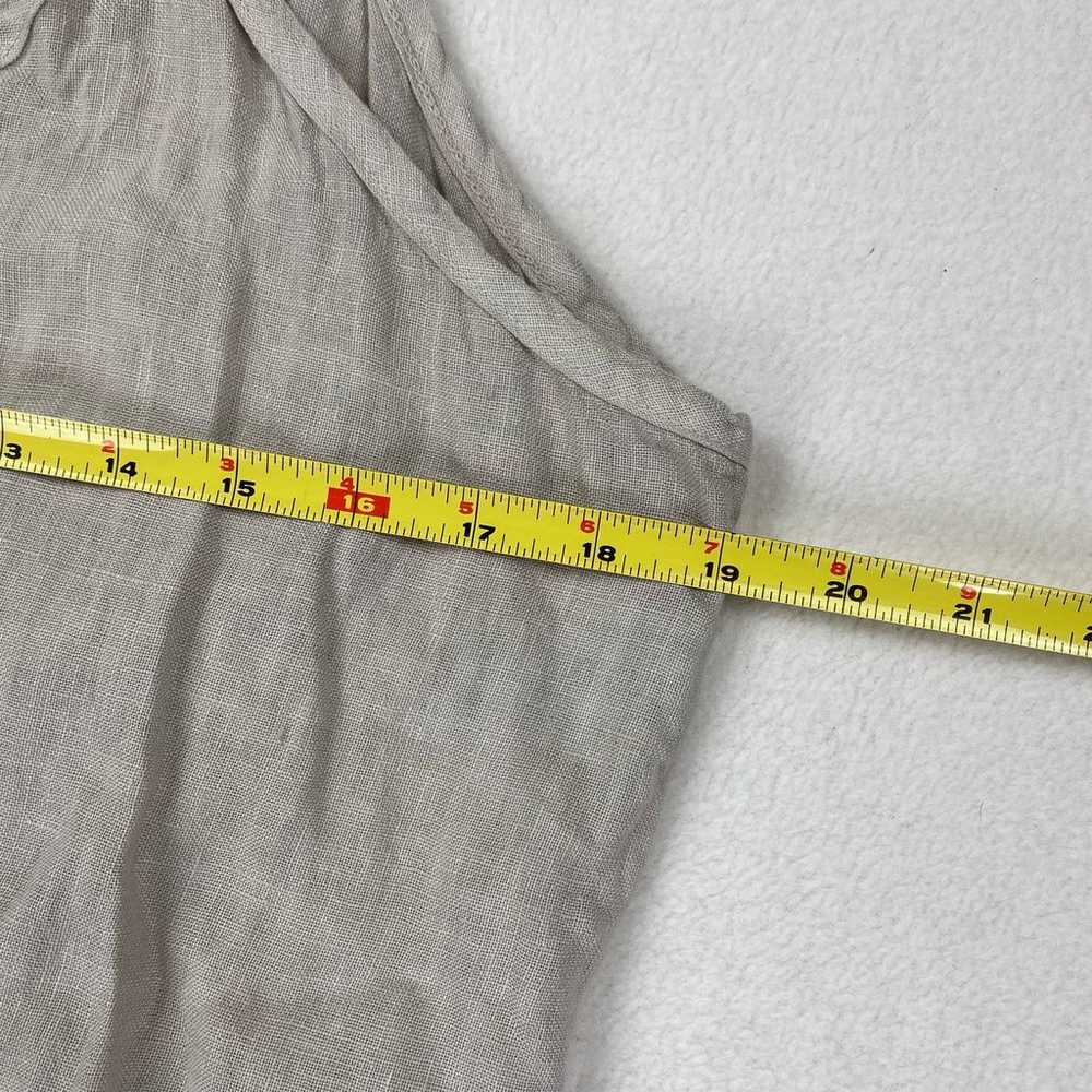 Terzo Millennio Dress Large Beige Linen Sleeveles… - image 5