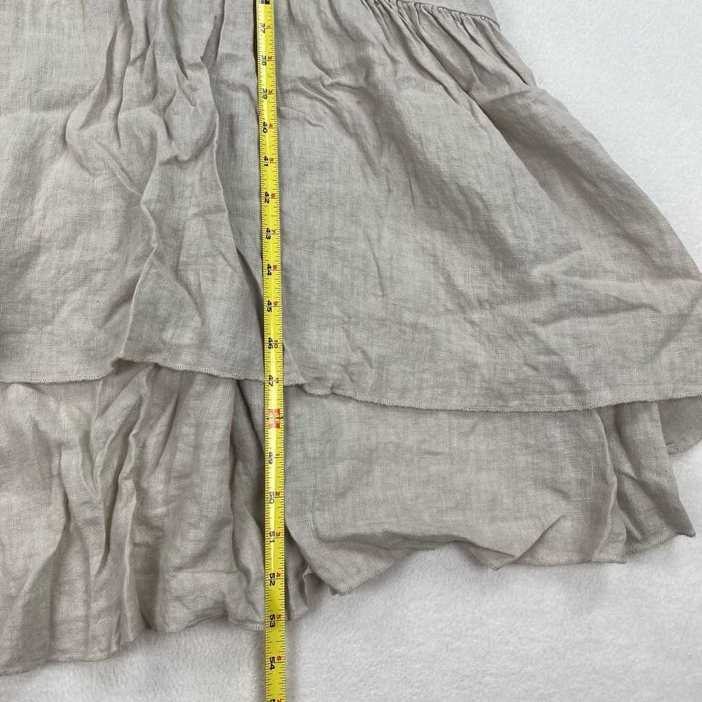 Terzo Millennio Dress Large Beige Linen Sleeveles… - image 6