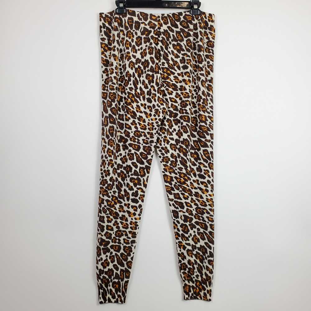Stella McCartney Women Leopard Knit Pants Sz. 50 - image 2