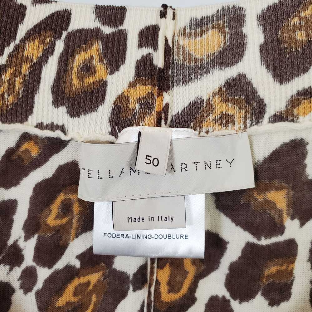 Stella McCartney Women Leopard Knit Pants Sz. 50 - image 3