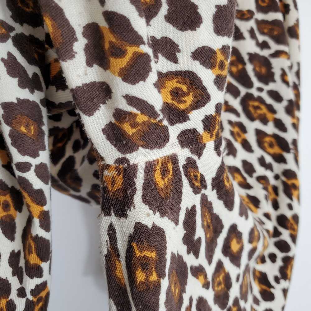 Stella McCartney Women Leopard Knit Pants Sz. 50 - image 5