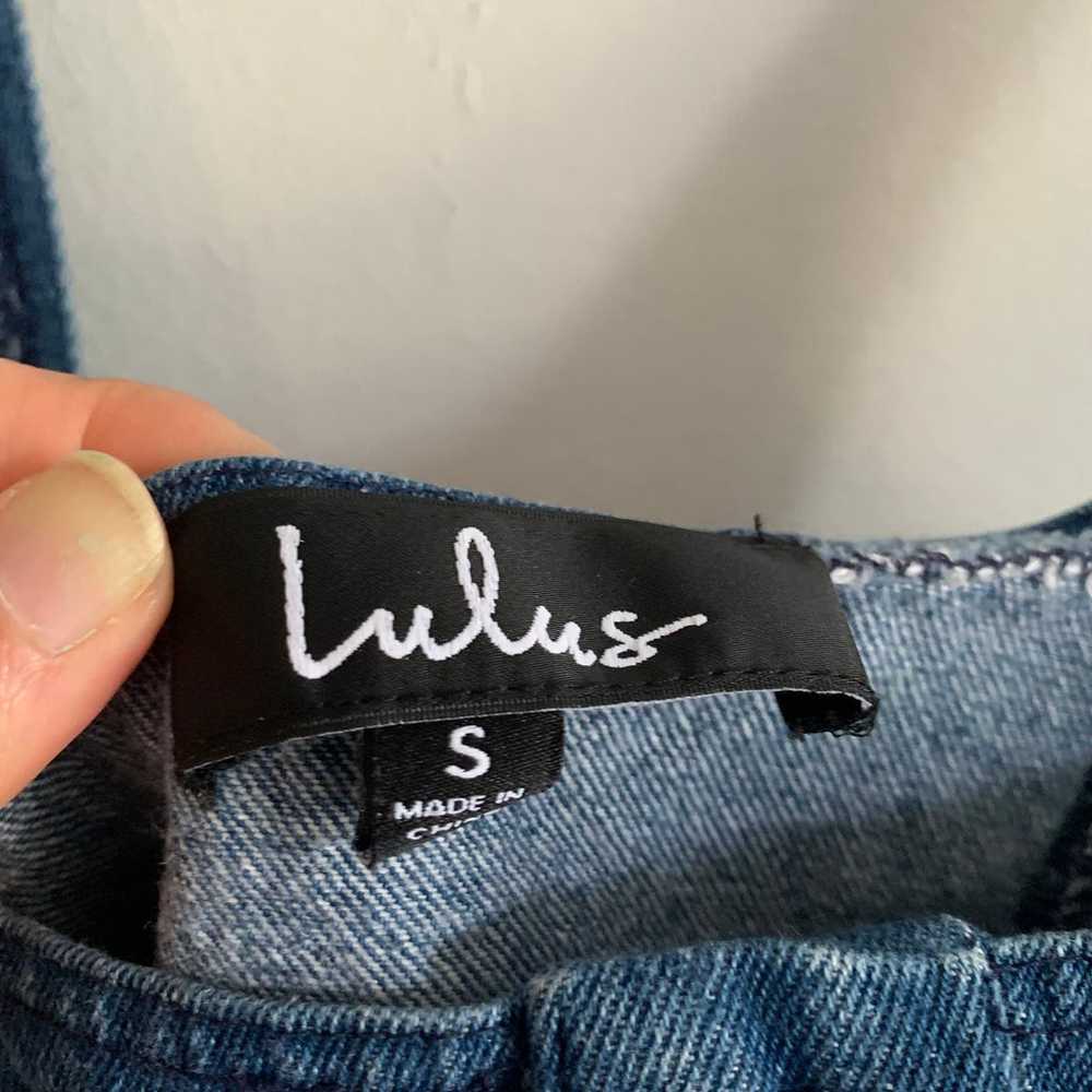 Lulu's Corra Dark Wash Denim Button-Front Mini Dr… - image 6