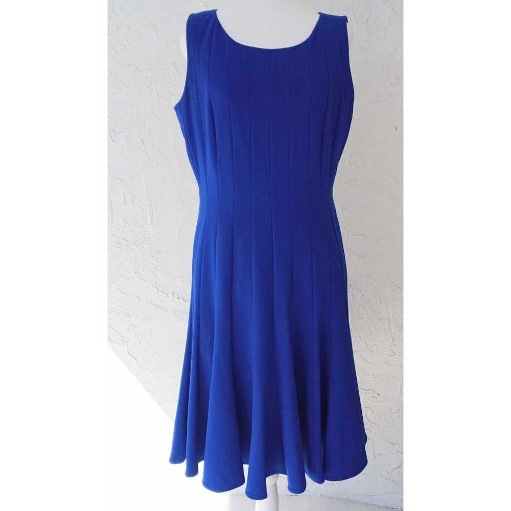 CALVIN KLEIN Women's Pleated Royal Blue Fit and F… - image 4