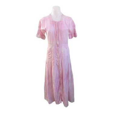 LoveShackFancy Sz Medium Tie Dye Shirt Maxi Dress… - image 1