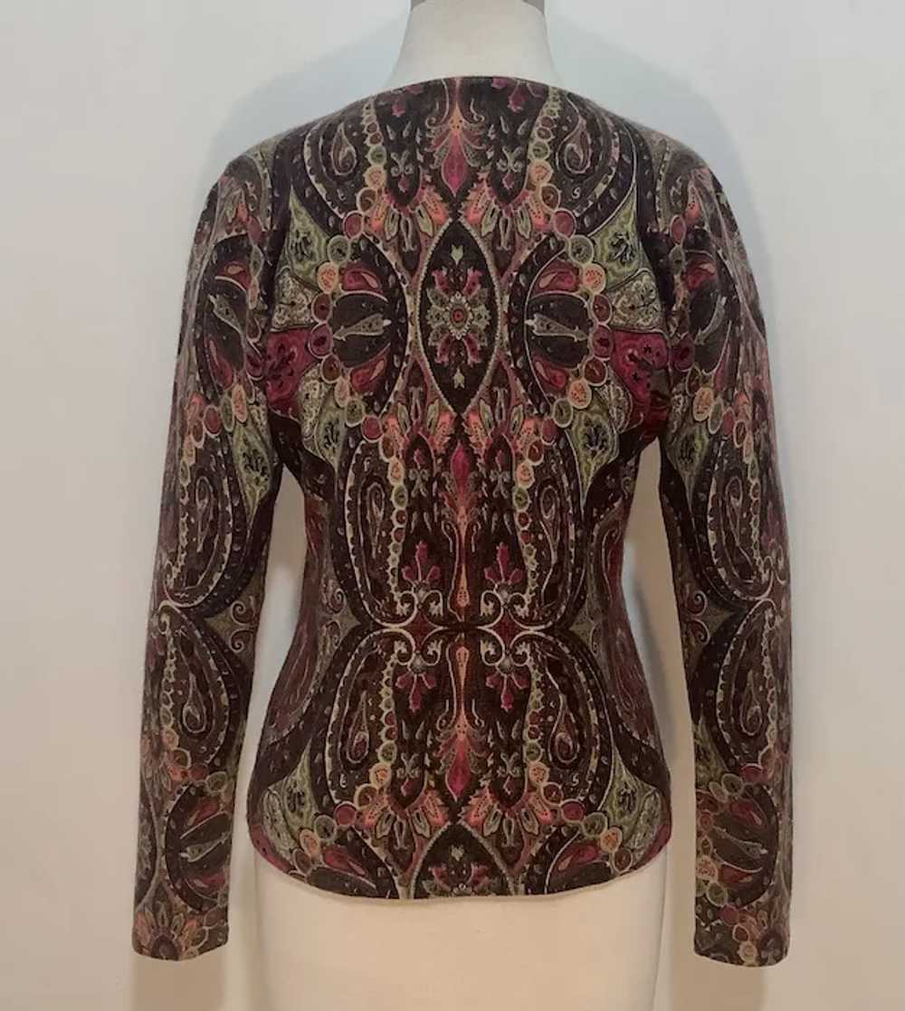 Cashmere Paisley Pullover - Neiman Marcus Collect… - image 2