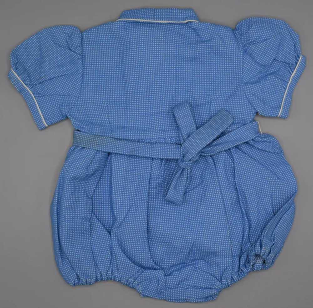 Blue Baby Romper with Original Stamp - image 2