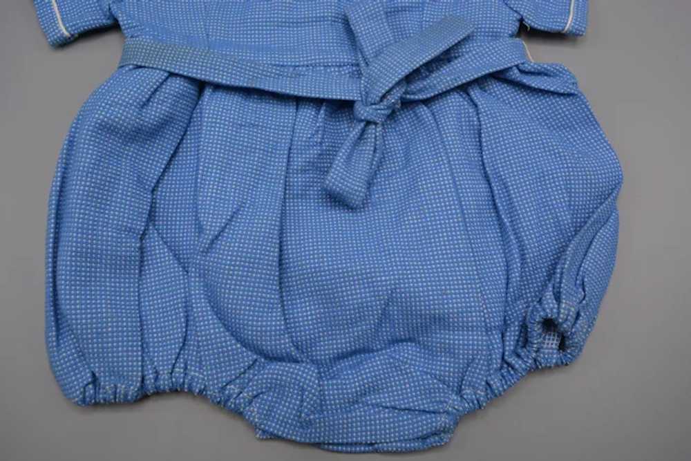 Blue Baby Romper with Original Stamp - image 6