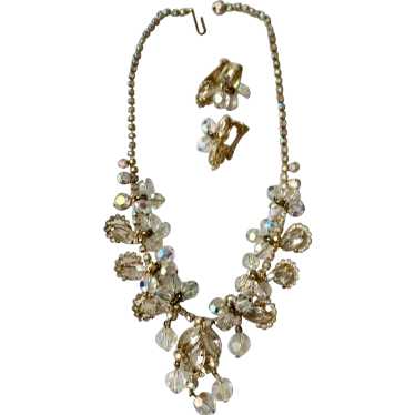 Juliana D & E Crystal Necklace with Rhinestones, … - image 1