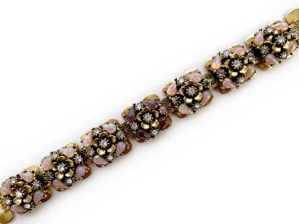 Austro Hungarian Style Bracelet with Faux Opals, … - image 4