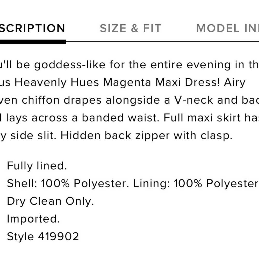 Lulu’s heavenly hues maxi dress magenta - image 5