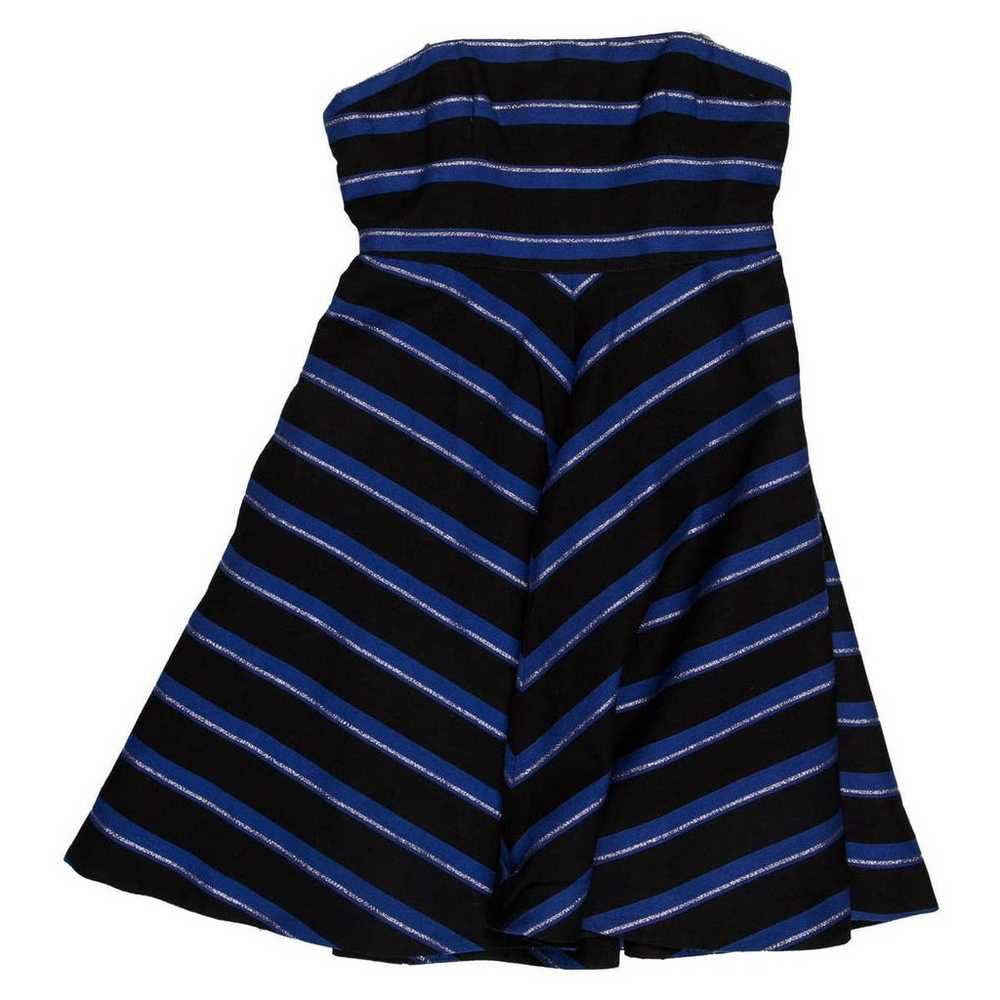 HALSTON HERITAGE Women's Striped Mini Dress Blue … - image 7