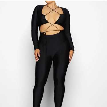 Track Everyday Sculpt Open Bust Catsuit - Mica - XL at Skims
