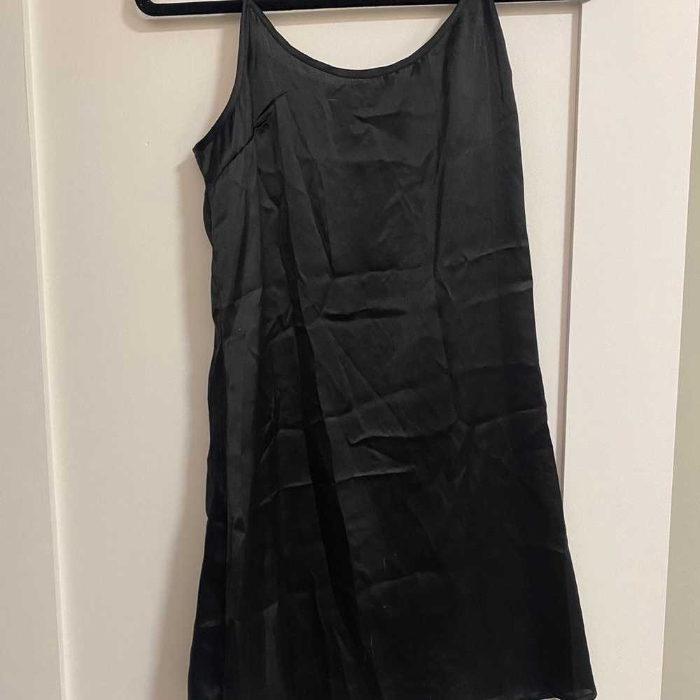 Anthropologie Black Beaded Mini Dress with Slip -… - image 6