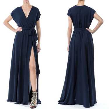 Meghan LA Women’s S Jasmine Faux Wrap Maxi Dress … - image 1