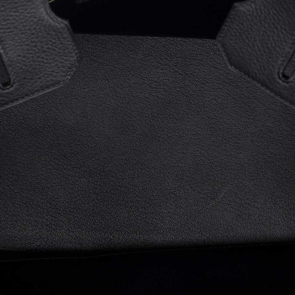 Hermes Birkin Handbag Noir Clemence with Palladiu… - image 6