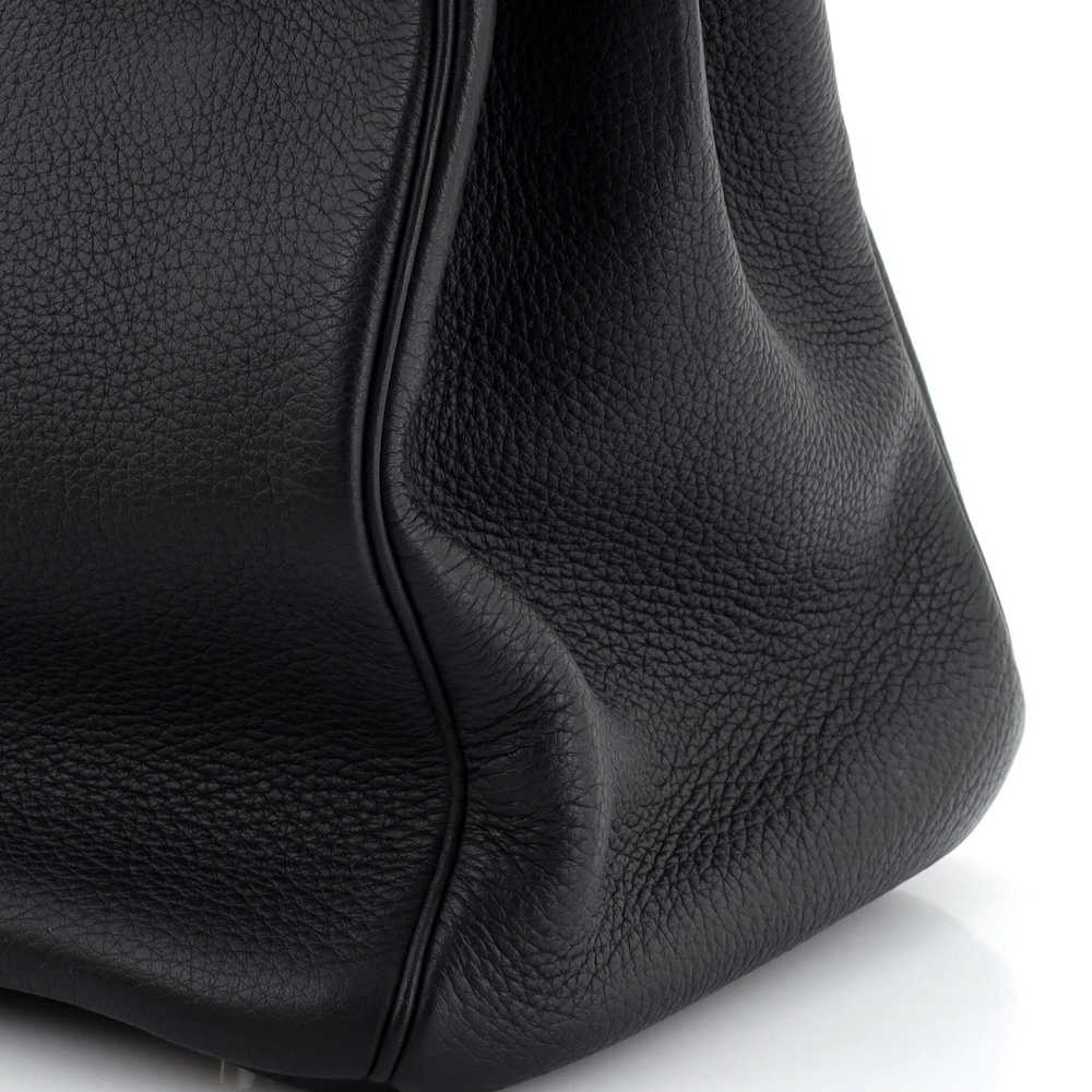 Hermes Birkin Handbag Noir Clemence with Palladiu… - image 8
