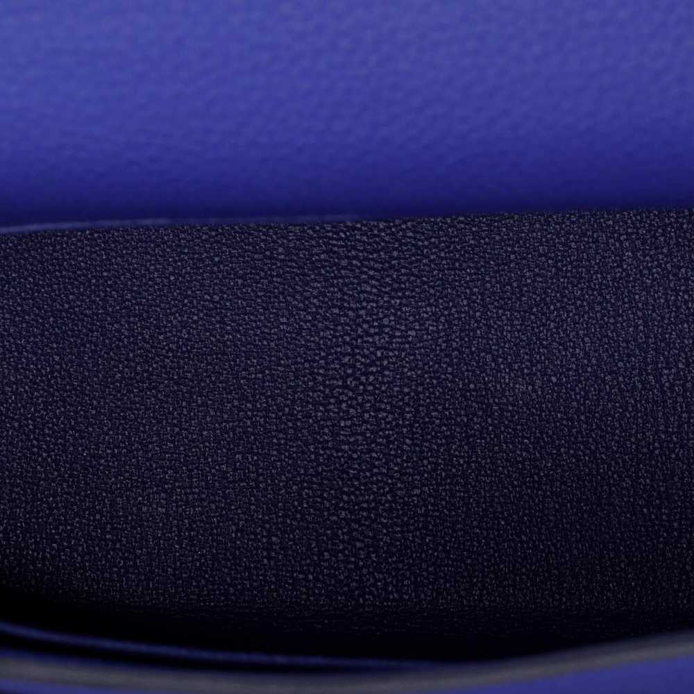 Hermes Kelly Handbag Bleu Royal Togo with Palladi… - image 6