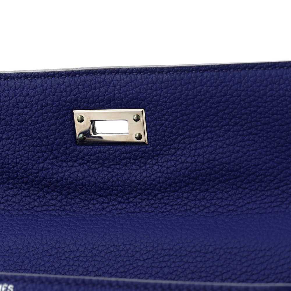 Hermes Kelly Handbag Bleu Royal Togo with Palladi… - image 8