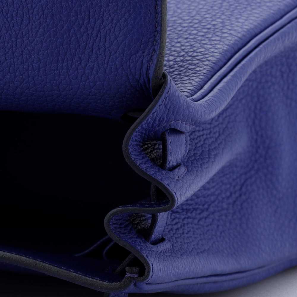 Hermes Kelly Handbag Bleu Royal Togo with Palladi… - image 9