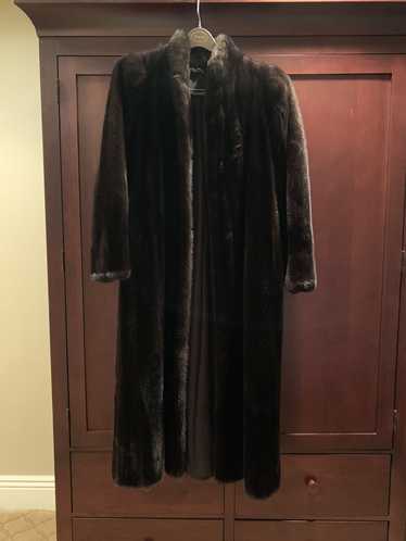 Mink Fur Coat Vintage Brown Mink Fur Coat Rare