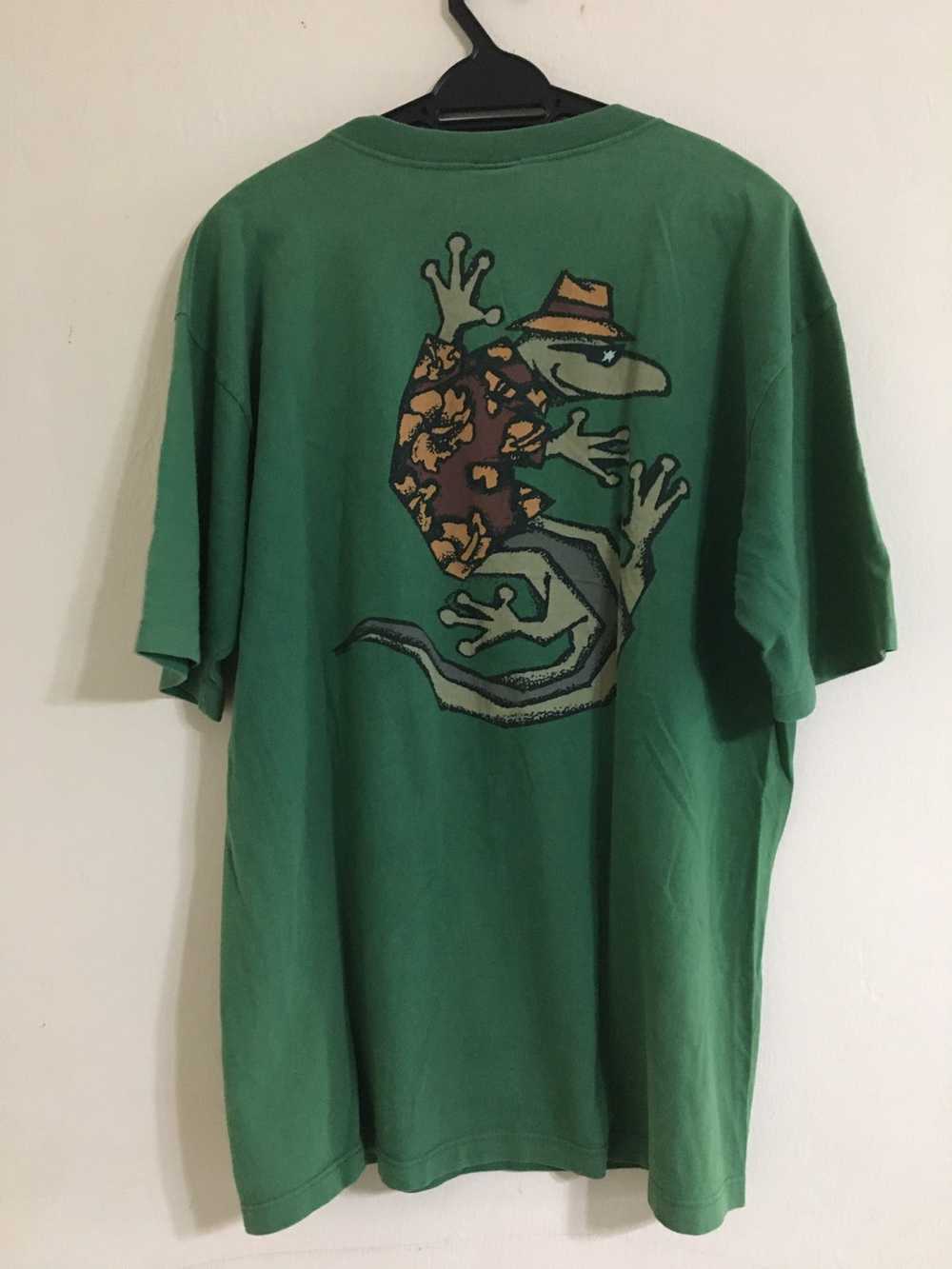Hawaiian Shirt Vintage Gecko Hawaii Neon Lizard T… - image 2