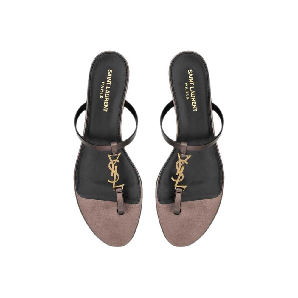 Saint Laurent Cassandra leather sandal - image 1