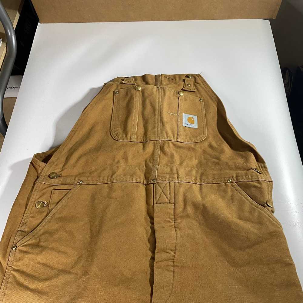 Carhartt Carhartt Overalls Double Knee Canvas Lin… - image 4