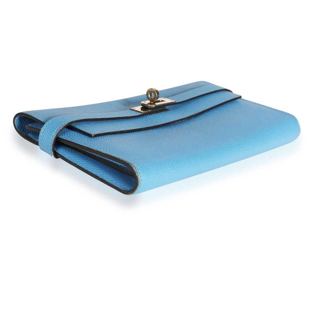 Hermes Hermes Blue Paradise Epsom Leather Kelly W… - image 4