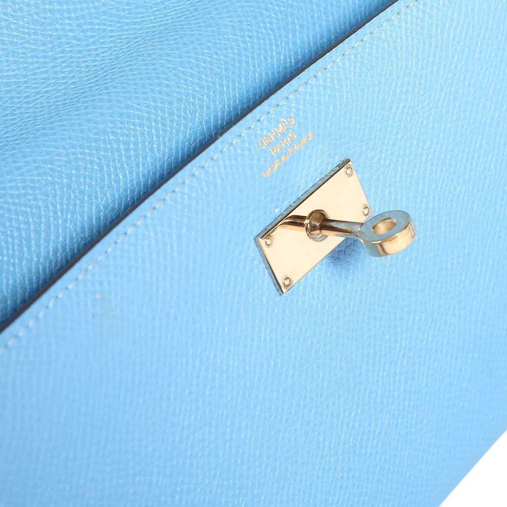 Hermes Hermes Blue Paradise Epsom Leather Kelly W… - image 7