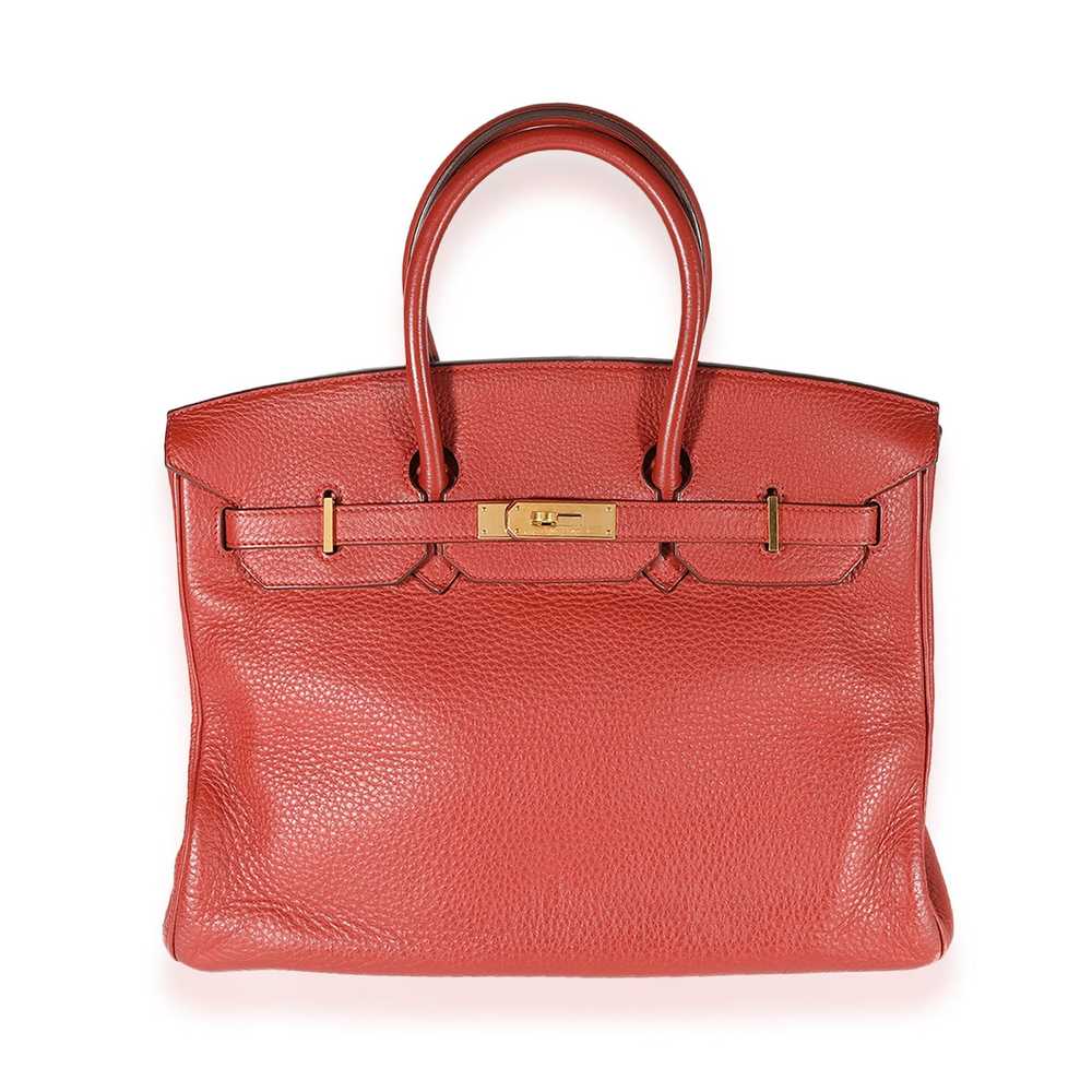 Hermes Hermes Brique Cl√©mence Birkin 35 GHW - image 1