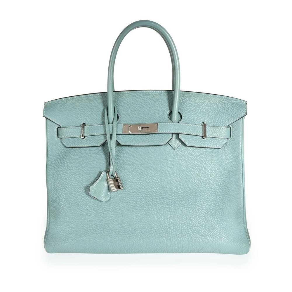 Hermes Hermes Bleu Ciel Togo Birkin 35 PHW - image 1