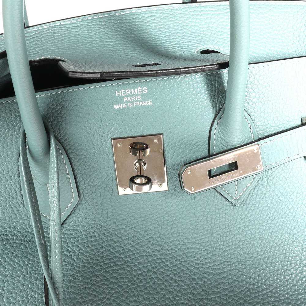 Hermes Hermes Bleu Ciel Togo Birkin 35 PHW - image 8