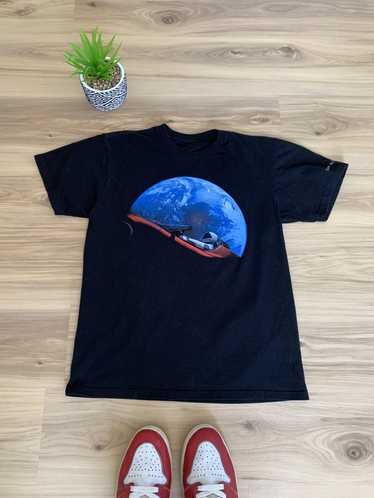 Streetwear Space-X Tesla in Space T-Shirt Black - image 1