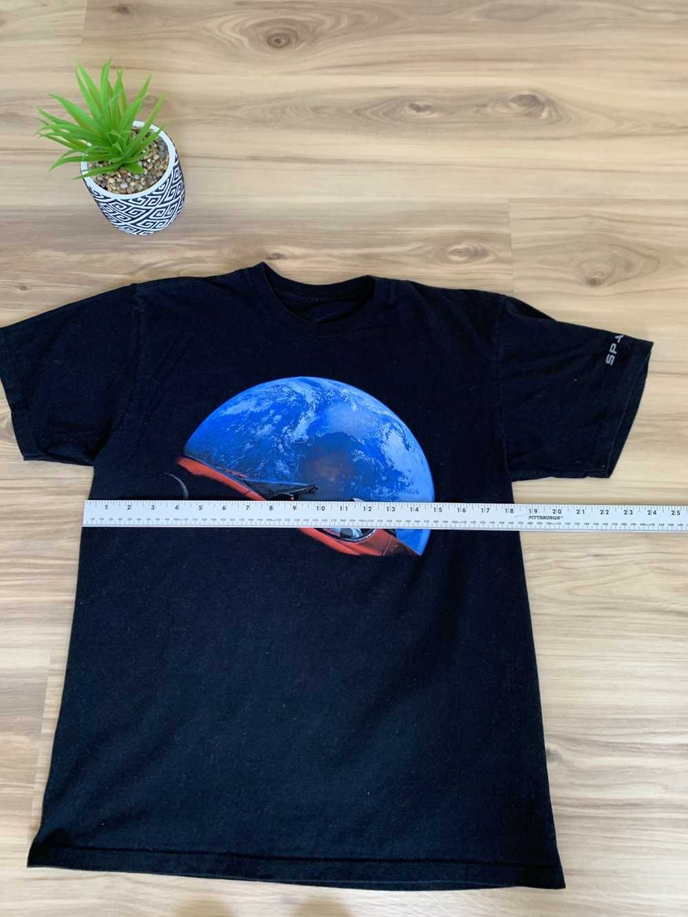 Streetwear Space-X Tesla in Space T-Shirt Black - image 6