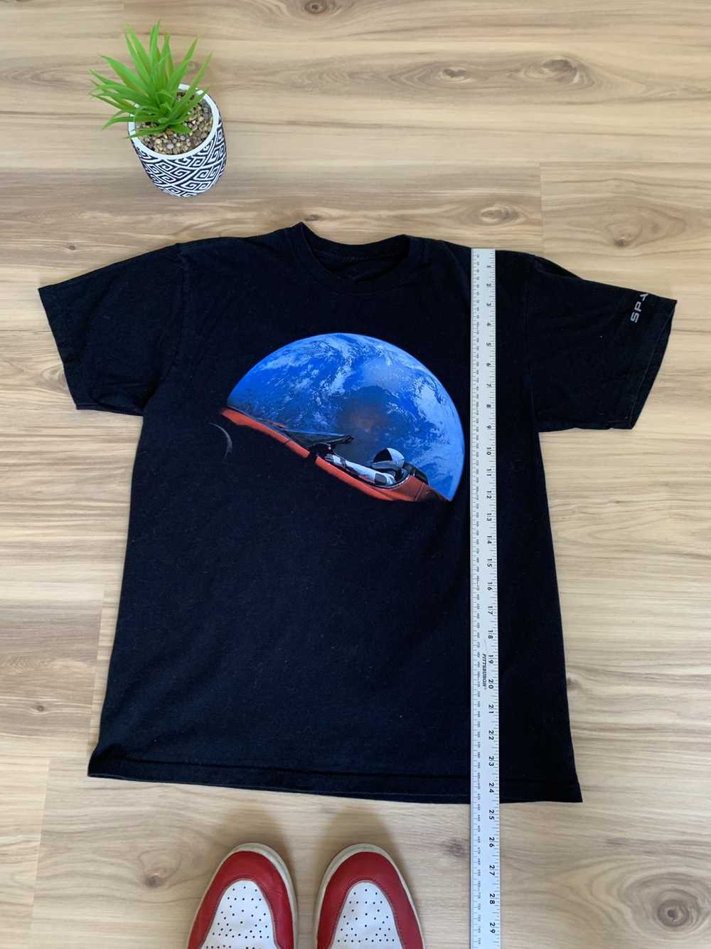 Streetwear Space-X Tesla in Space T-Shirt Black - image 7